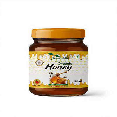 Honey Label Design box design brand design branding food branding food packaging honey honey label design honey packaging honey packaging design label design logo design mockup mockup design organic honey pouch design product design