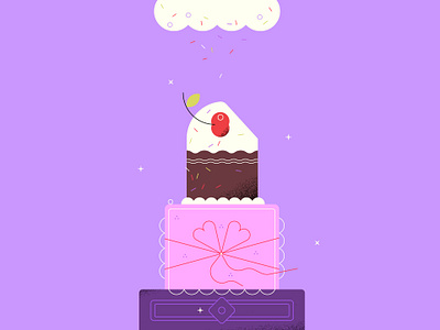 Sweet piece of cake. Packaging design adobeillustrator pastelcolors