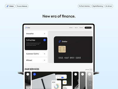 Stellar – Modern Website UI UX Design for Banking 2d motion graphics banking ui banking website best web design business website corporate website creative website financial app financial dashboard financial website fintech fintech landing page fintech logo fintech website mobile banking modern website motion graphic web design web design inspiration web ui