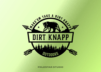 Dirt Knapp Outdoors Logo arrow logo bear logo br brand identity design branding graphic design illustration logo logomaker outdoors logo visual identity design