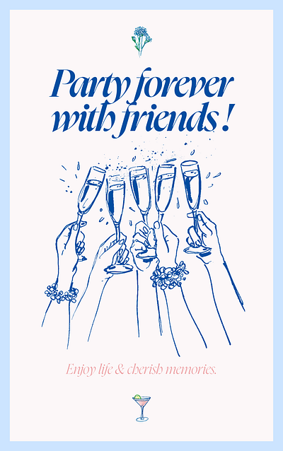 Friends Forever! art art direction graphic design illustration typography