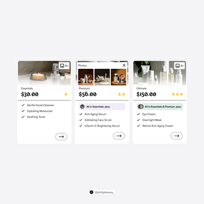 Pricing Cards ecommerce figma landing page pricing ui web