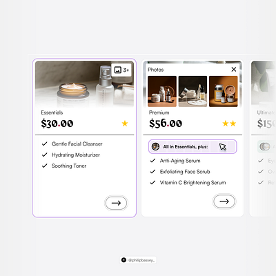 Pricing Cards [Close-up shot] ecommerce figma landing landing page pricing ui web