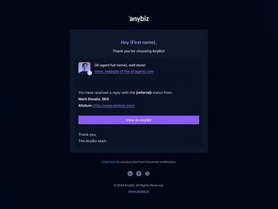 AnyBiz - Email notifications: your instant reply tracker! email notifications