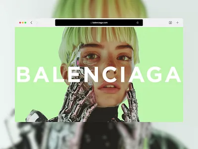 Balenciaga - redesign concept animation balenciaga clean clothing concept e commerce figma framer futuristic gen z landing page midjourney modern motion design redesign shopify ui ux web design website