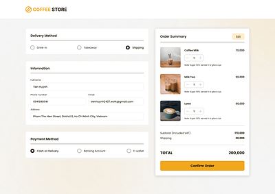 Daily UI challenge #002 - Checkout Form ui ui design ux ux design