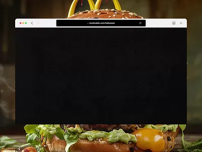 Mc Donalds - Halloween animation concept design e commerce figma food framer futuristic halloween hero section horror landing page mc donalds modern ui ux web design website
