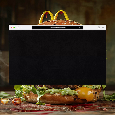 Mc Donalds : Halloween - web design concept animation concept design e commerce figma food framer futuristic halloween hero section horror landing page mc donalds modern ui ux web design website