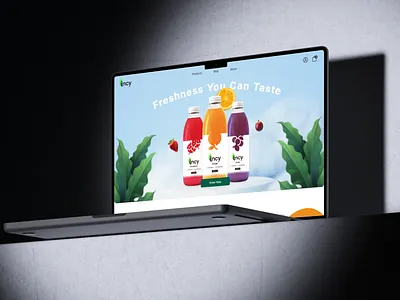 Incy Juice - UI UX Design branding graphic design landing page ui ui design ui ux web design website