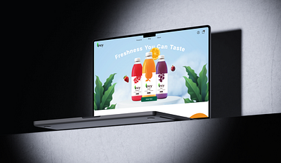 Incy Juice - UI UX Design branding graphic design landing page ui ui design ui ux web design website