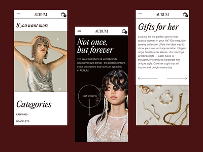 Jewelry Mobile Website best web design business website cool website e commerce ecommerce ecommerce website jewelry website mobile ui mobile website modern website professional website shopping website ui design ui ux web design web ui