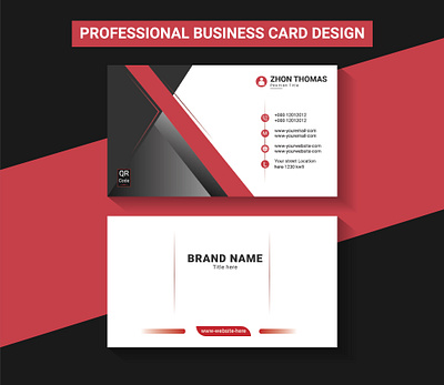 Professional Business Card Design business card card design id card illustrator photoshop product branding