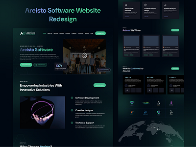 Aresto Software Website Redesign design ui ux website