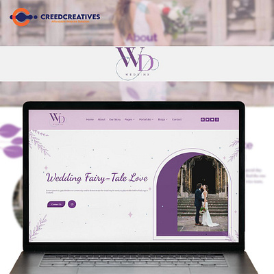 Crafting Digital Elegance for Wedding Dreams ✨💍 agencycreatives uiux userexperience userinterface web webdesign website