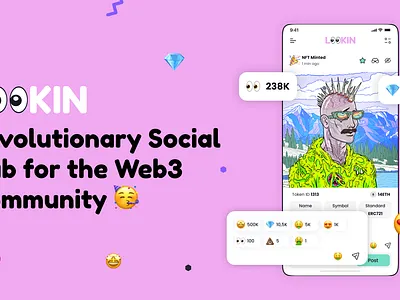 l00kin/Social media post design mobile ui social ui