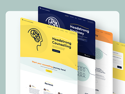 Headstrong Counselling - Redesign - Psychologist Consultations design health hero hero section landing landing page main section mental mental health ui ux uxui web app web design web platfrom website wellness