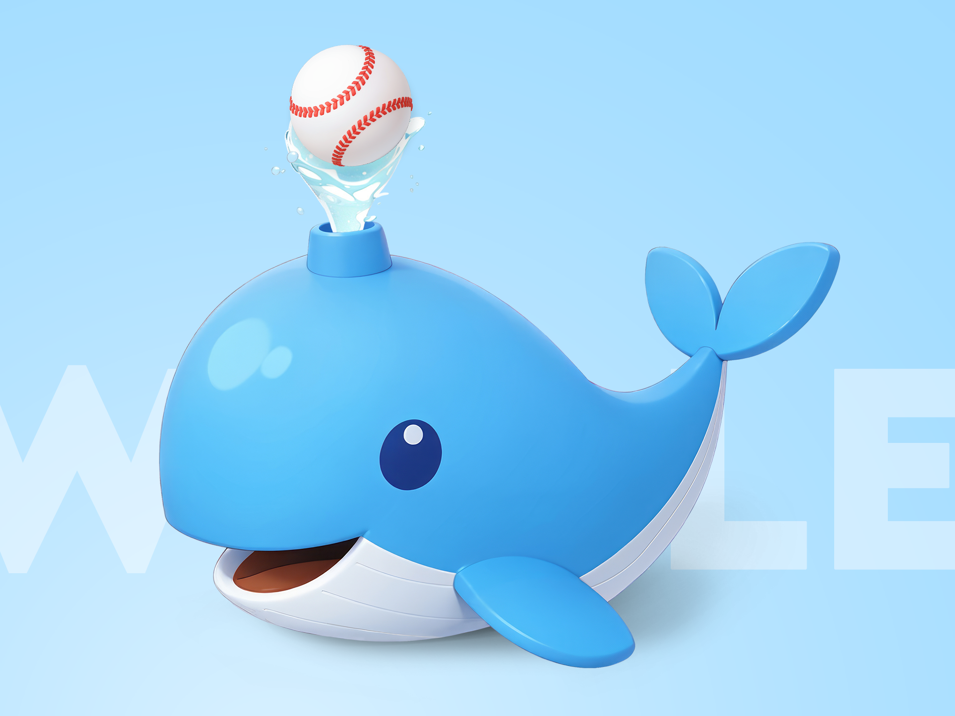 Water Sprinkler Toy Concept 3d branding cartoon cute design graphic design icon illustration pastel rendering toyconcept watersprinkler