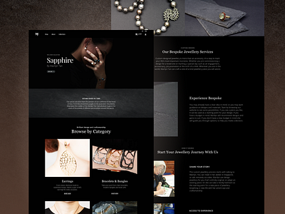 Jewellry eCommerce Website branding ecommerce ecommerce website fine jewellry responsive design ui ui design uiux uiux design user experience user interface ux ux design web design website design