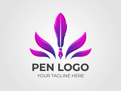 Pen Logo Design graphic design logo logo design