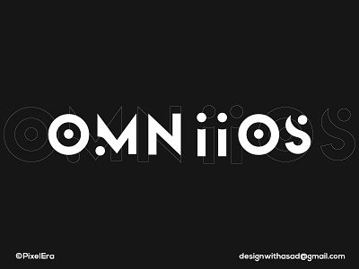 OMNIIOS- Clothing Brand Logo Design branding logo logo design minimal logo pixel era wordmak logo