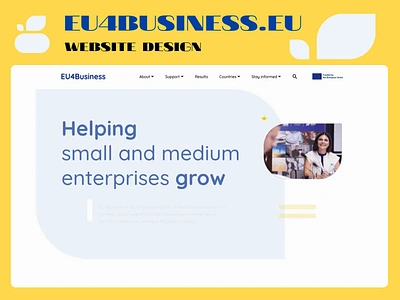 Website Design for Business Support company business product business support corporate design eu business eu design grow business uiux design web design website design