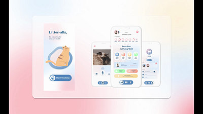 Litter-ally, IoT of Pets Care ui web design