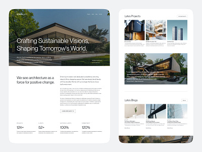 Website Design concept for an Architectural Company. architectural design architectural website design ui ui design uiux user interface user interface design user interface design concept web design website website concept website design