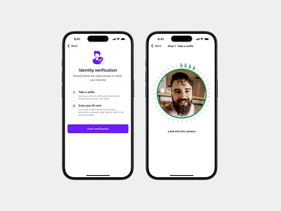 Identity verification id identity licence mobile ui verification