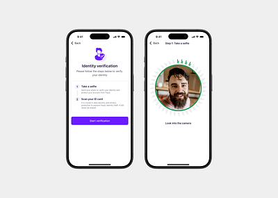 Identity verification id identity licence mobile ui verification