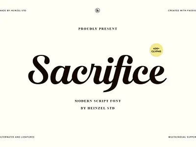 Sacrifice 3d beautiful font best seller font branding calligraphy cricut font cursive font design display elegant font graphic design handwritten illustration logo modern motion graphics typeface ui design wedding font