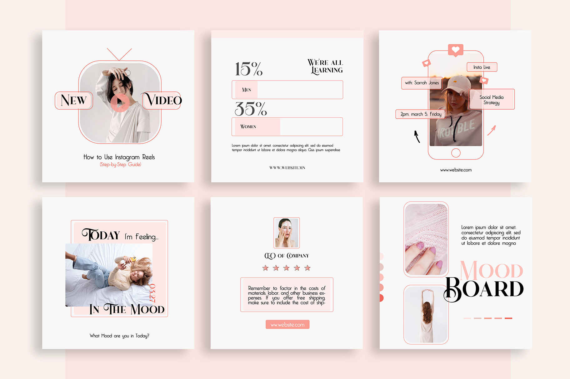 Example of Social Media Design Package