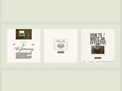 WRITERs | Social Media Pack instagram minimal post social media story writer