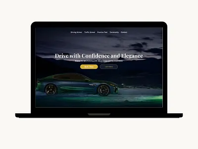 Driving School website app branding design figma graphic design hompage design illustration landing page logo typography ui ui ux ux website website design