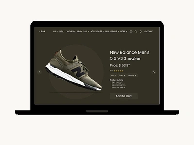 Footwear product page website app branding design figma graphic design homepage design illustration landing page logo typography ui ui ux ux web website