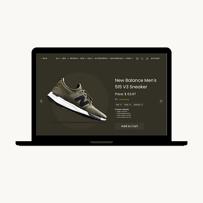 Footwear product page website app branding design figma graphic design homepage design illustration landing page logo typography ui ui ux ux web website