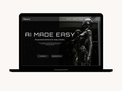 Nexora-Ai website ai ai website app branding design figma graphic design homepage design illustration landing page logo typography ui ui ux ux website website design