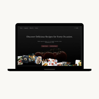 Recipe Website app branding design figma food graphic design homepage design illustration landing page logo typography ui ui ux ux website website design