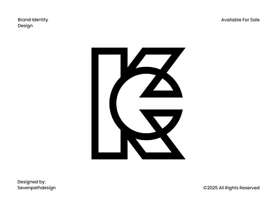 CK Or KC Logo branding c logo ck ck initial ck logo ck monogram graphic design k logo letter c letter k logo minimalist modern simple