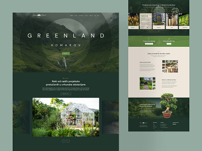 Greenland Komarov design homepage interface design mobile modern responsive ui ui ux ui design user experience web design website