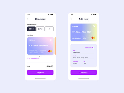 Daily UI #002 check out credit card daily ui design ui