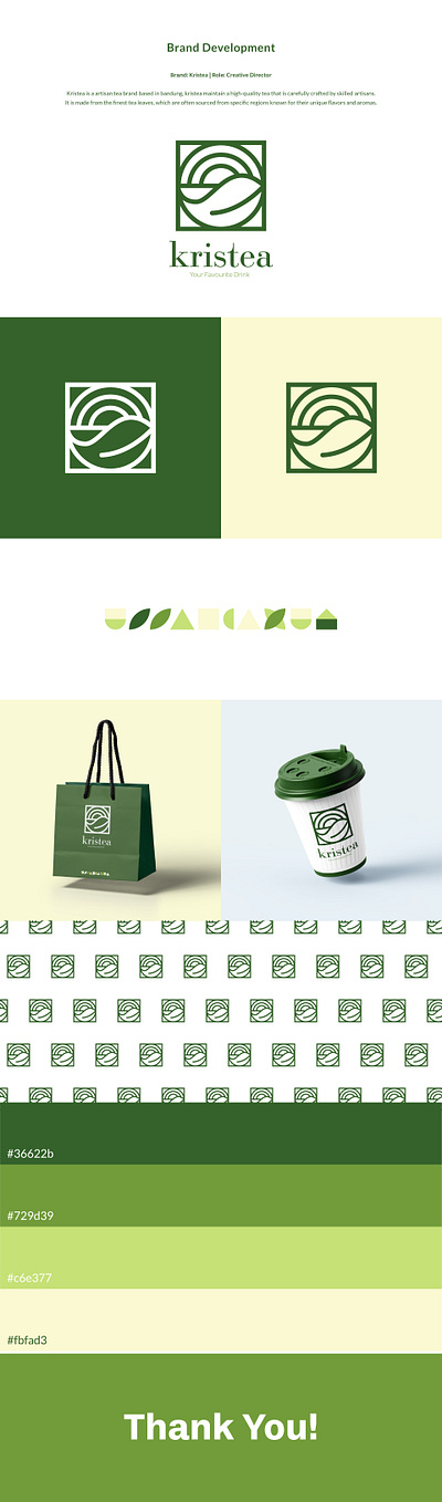 Artisan Tea Brand Development artisan artisan tea brand brand guideline branding design logo fb food and beverages graphic design green leaf leaves logo tea