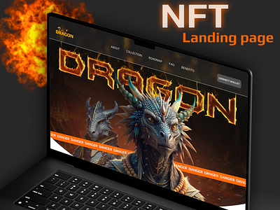 NFT landing page | NFT UI Design 3d animation branding graphic design logo motion graphics ui