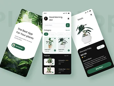 "Your Green Companion: Plant Shopping App Design 🌿" appconcept appprototype cleanui ecofriendly ecommercedesign gardeningapp greentheme interactivedesign minimalistdesign mobileappdesign mobileshopping modernui naturedesign plantapp plantlovers plantshop productdisplay shoppingapp uiuxdesign userinterface