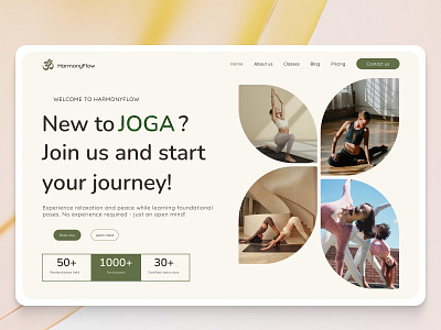 Yoga event landing page clean design design event event page fitness fitness platform fitness website gym harmony joga landing page minimal ui modern ui sport sports sportsplatform stylish design ui ux webdesign