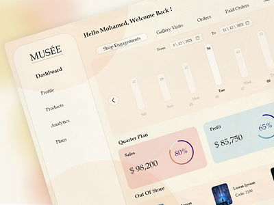 Dashboard dashboard statistics ui ux