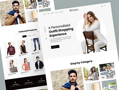 Feaso - Ecommerce Website beauty clothing ecommerce ecommerce website fashion online store uiux user interface web design website