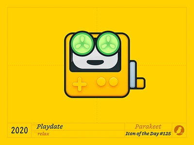 Icon of the Day #125 1bit console cucumber design emoji game icon icons illustration mask playdate spa vector