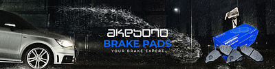 Akebono Brake Pad Banner Design for Web Slider