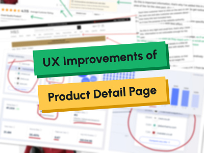 UX Enhancement of E-commerce Site Product Detail Page ab testing before after churn rate conversion data driven data oriented design ecommerce product detail page reduce bounce rate research focused user experience ux ux audit ux design ux enhancement ux improvment ux law ux principles ux research uxui