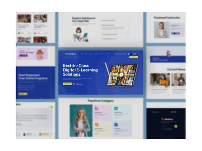 Online Course Landing Page branding career course creative e learning education graphic design landingpage learn learning platform mentoring olnile course online student study teach teacher training ui website